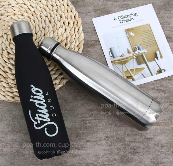 "Stainless steel bottle" "ขวดสแตนเลสสีดำ" "ขวดสแตนเลสสีขาว" "ขวดเก็บความร้อน ขวดเก็บความเย็น" "ขวดสแตนเลสสีเงิน" "Stainless steel bottle สีดำ" "Stainless steel bottle สีเงิน"
